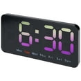 thumbnail image 1 of Unique Bargains Digital Dual Alarm Clock Dimmable Wall Clocks Pink, 1 of 6