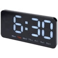thumbnail image 1 of Unique Bargains Digital Dual Alarm Clock Dimmable Wall Clocks White, 1 of 6