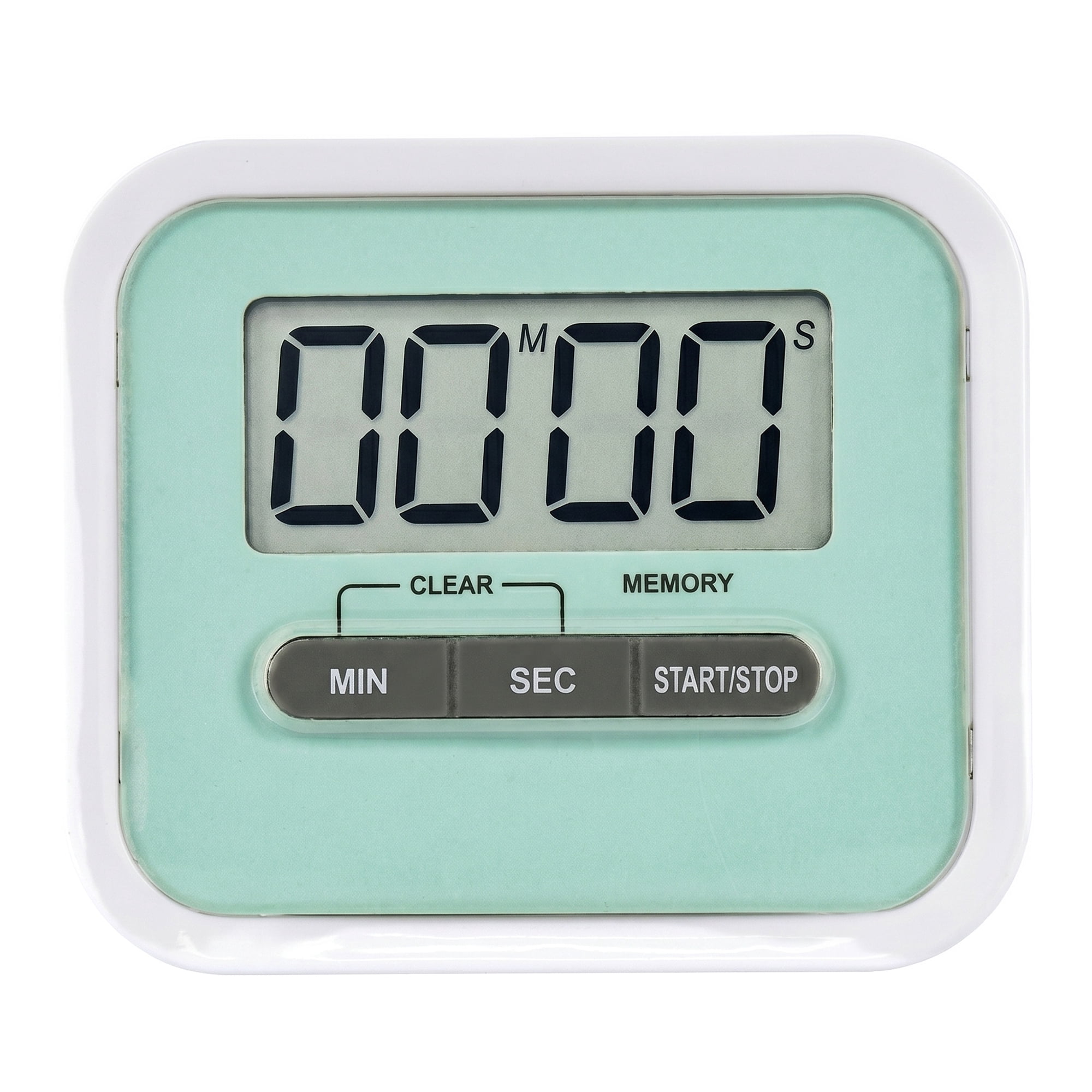 Unique Bargains Digital Loud Alarm Magnetic Backing Home Timer Green