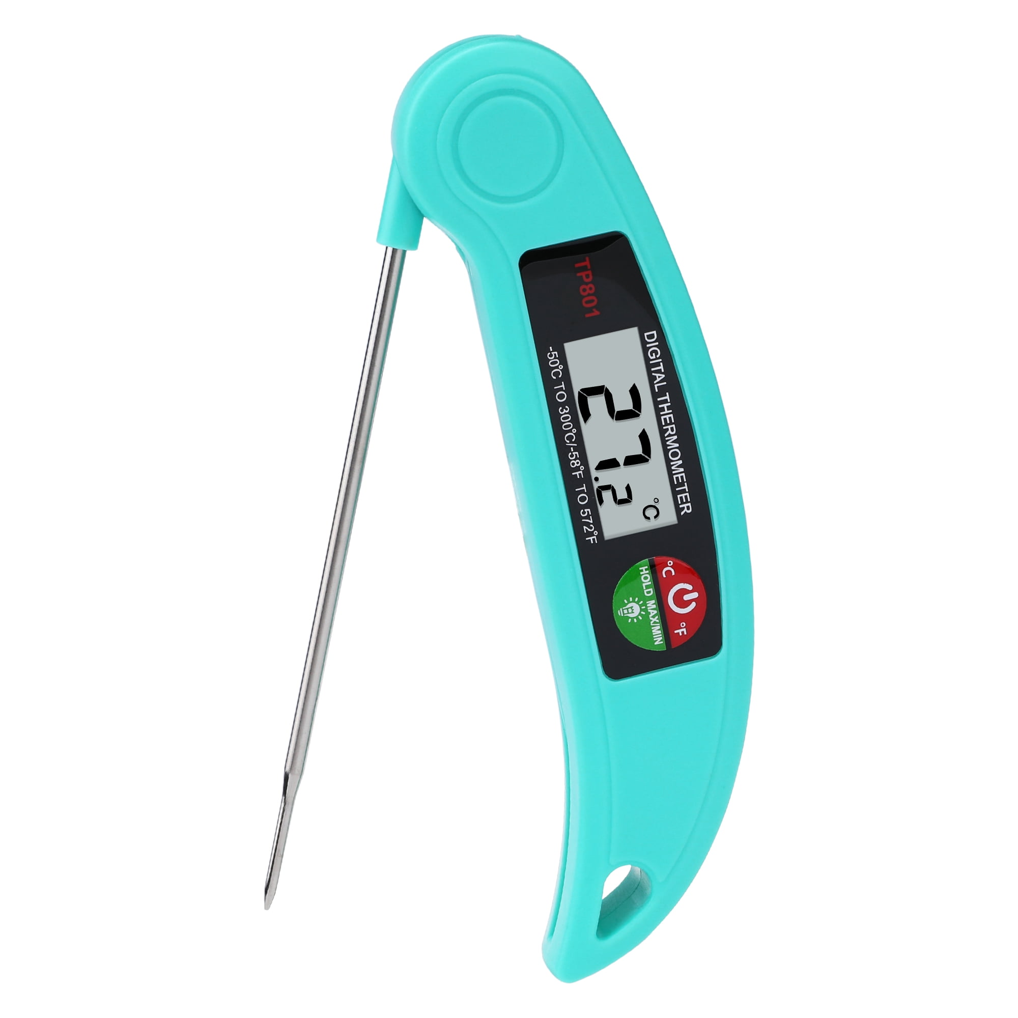 Unique Bargains Digital Meat Instant Read Food Thermometer Black/Green