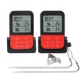 thumbnail image 1 of Unique Bargains Digital Meat Thermometer with 2 Probes and LCD Black Curved Needle, 1 of 6