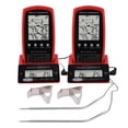 thumbnail image 1 of Unique Bargains Digital Meat Thermometer with 2 Temperature Probes Red/Black, 1 of 6