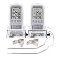 thumbnail image 1 of Unique Bargains Digital Meat Thermometer with 2 Temperature Probes White/Silver, 1 of 6