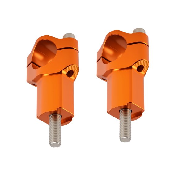 Unique Bargains Dirt Bike Handlebar Riser for 28 mm/1.1 inch Orange for Ktm 150Sx for Ktm 125Sx for Ktm 144Sx for Ktm 200Sx for Ktm 250Sx for Ktm 250SxF, Motorcycle Handle Bar Mounts Clamps