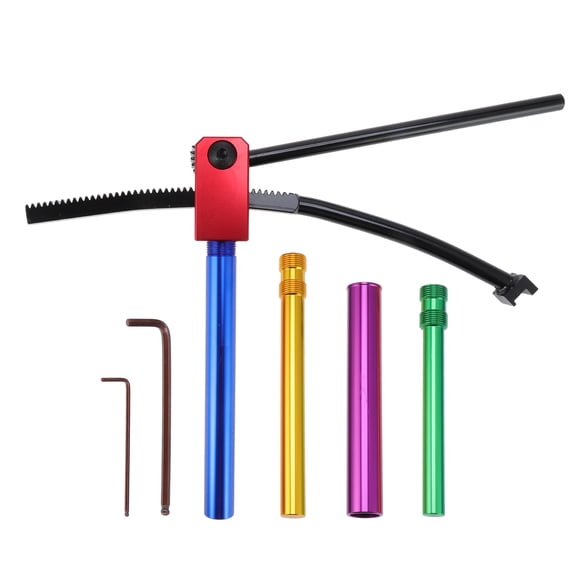 Unique Bargains Dirt Bike Tire Changing Tools for Enduro and Motocross 16" to 21" Wheels, Dirt Bike Tire Changer with 15/17/20/25mm Support Rods for 15mm to 25mm Axles, Wheel Changer Tyre Changer