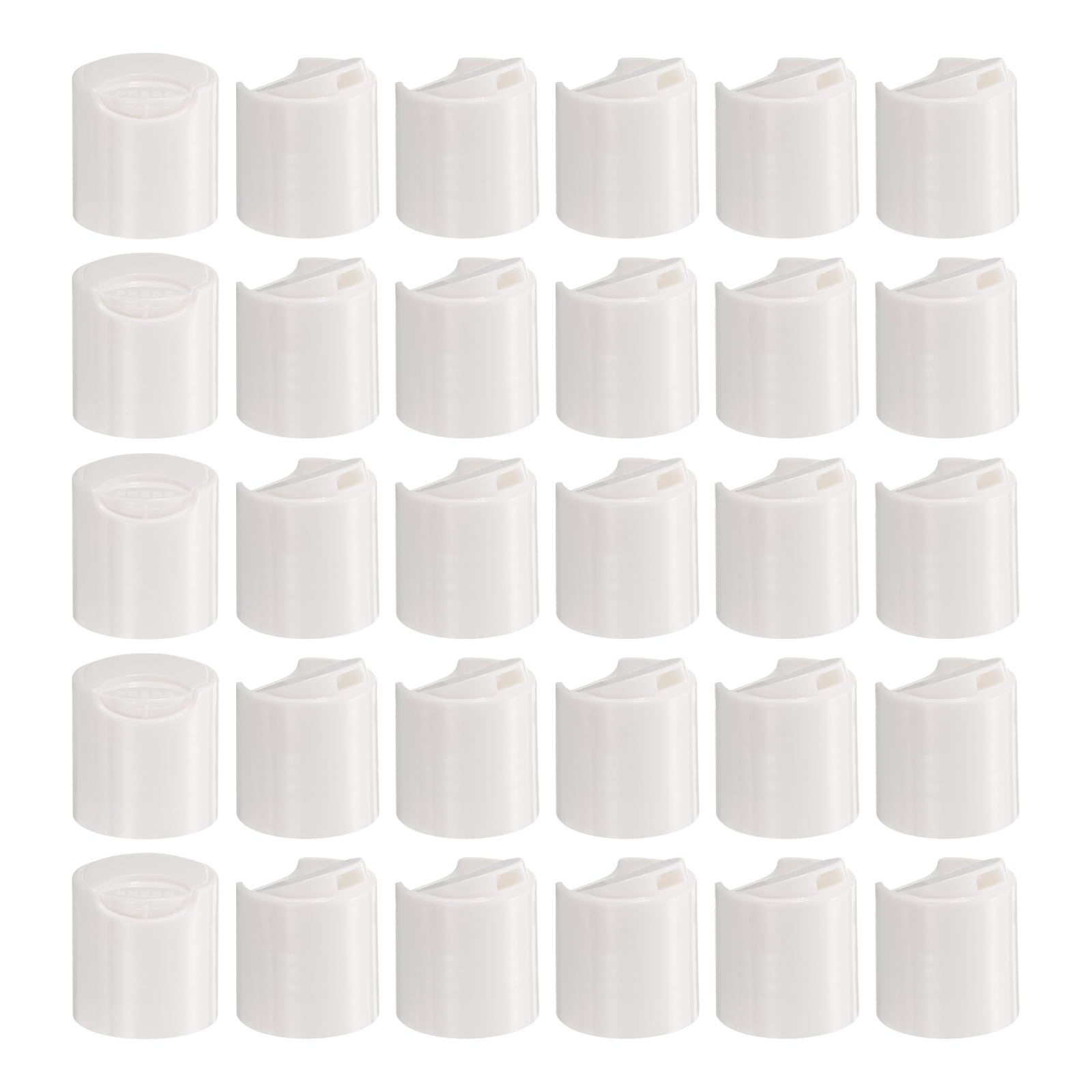 Unique Bargains Disc Top Caps Replacement Press Caps Lids for Squeeze Bottles 24/410 White