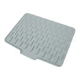 thumbnail image 1 of Unique Bargains Dish Drainer Mat Silicone Drying Mat for Kitchen Counter Fast Drying Matt for Dishes Heat Resistant Non-Slip 15.75x12.6 Inch Light Gray, 1 of 7