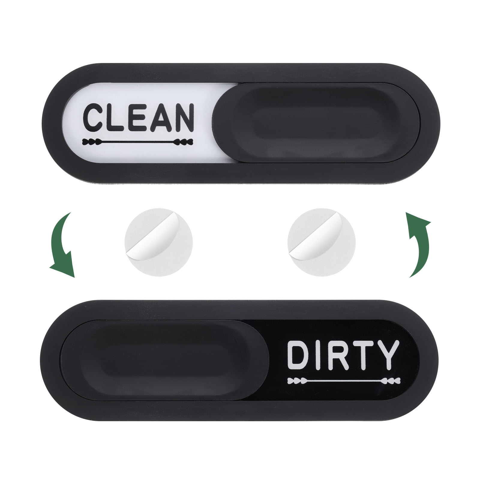 Unique Bargains Dishwasher Magnet Clean Dirty Sign Dishwasher Hotel Magnet Black