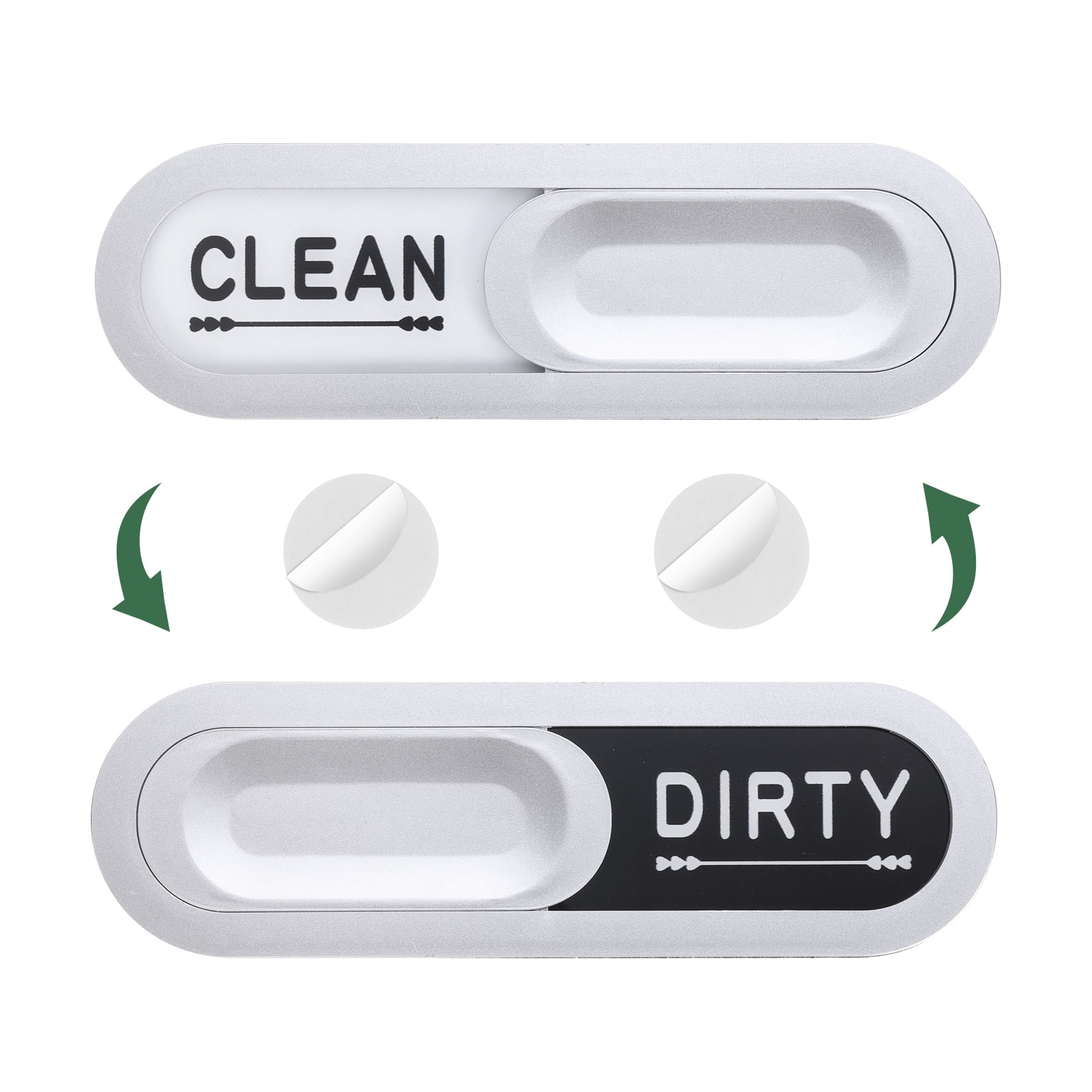 Unique Bargains Dishwasher Magnet Clean Dirty Sign Dishwasher Hotel Magnet Silver