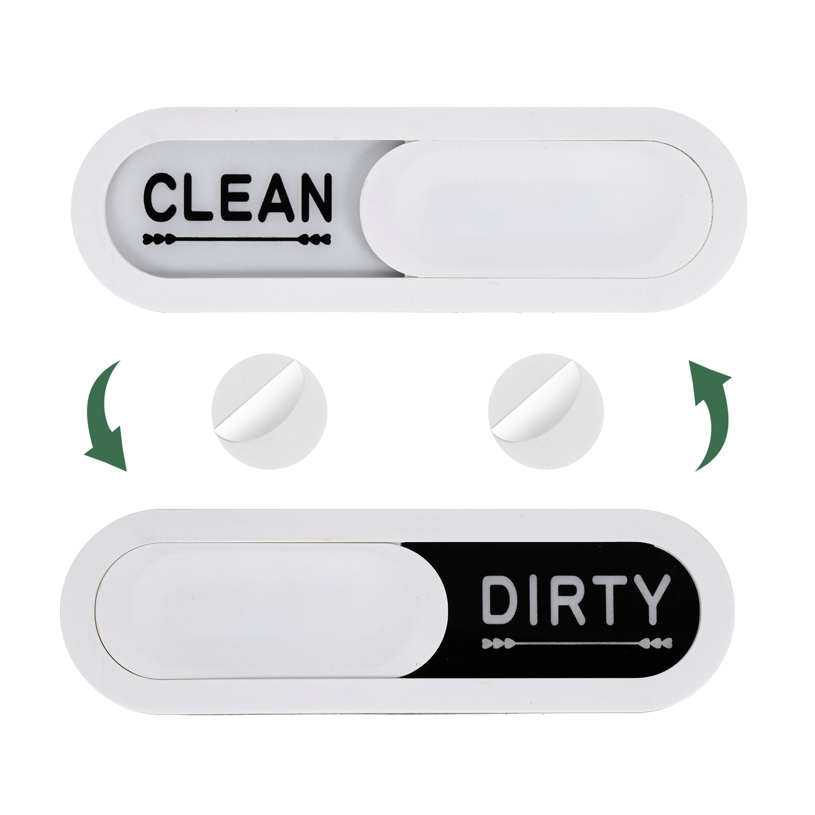 Unique Bargains Dishwasher Magnet Clean Dirty Sign Dishwasher Hotel Magnet White