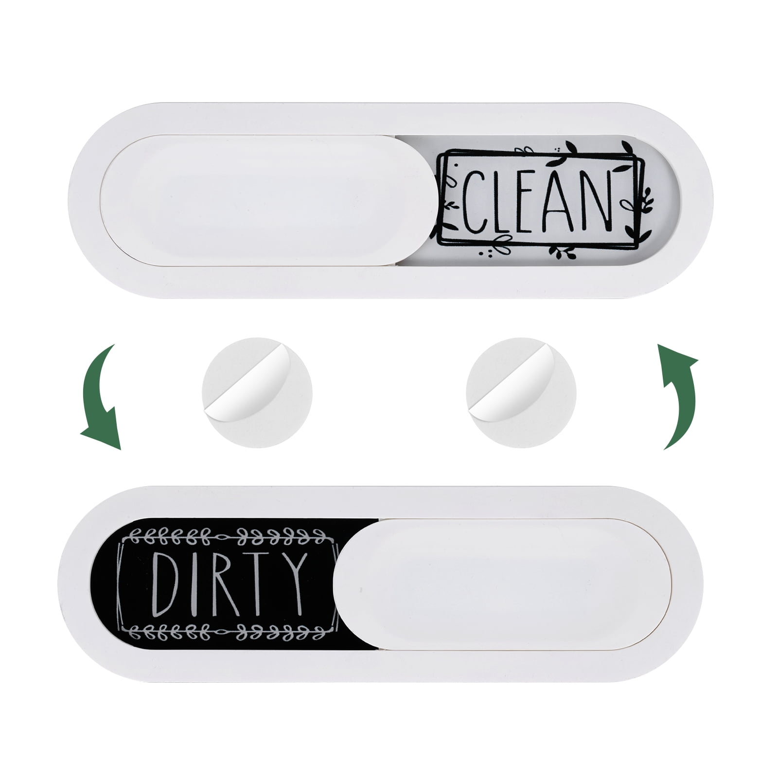 Unique Bargains Dishwasher Magnet Clean Dirty Sign Kitchen Home Decor Use White
