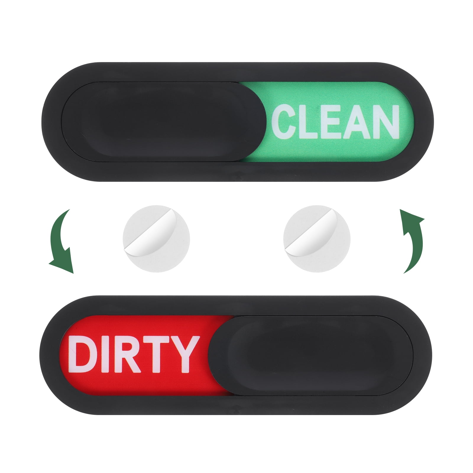 Unique Bargains Dishwasher Magnet Clean Dirty Sign for Kitchen Hotel Use Black