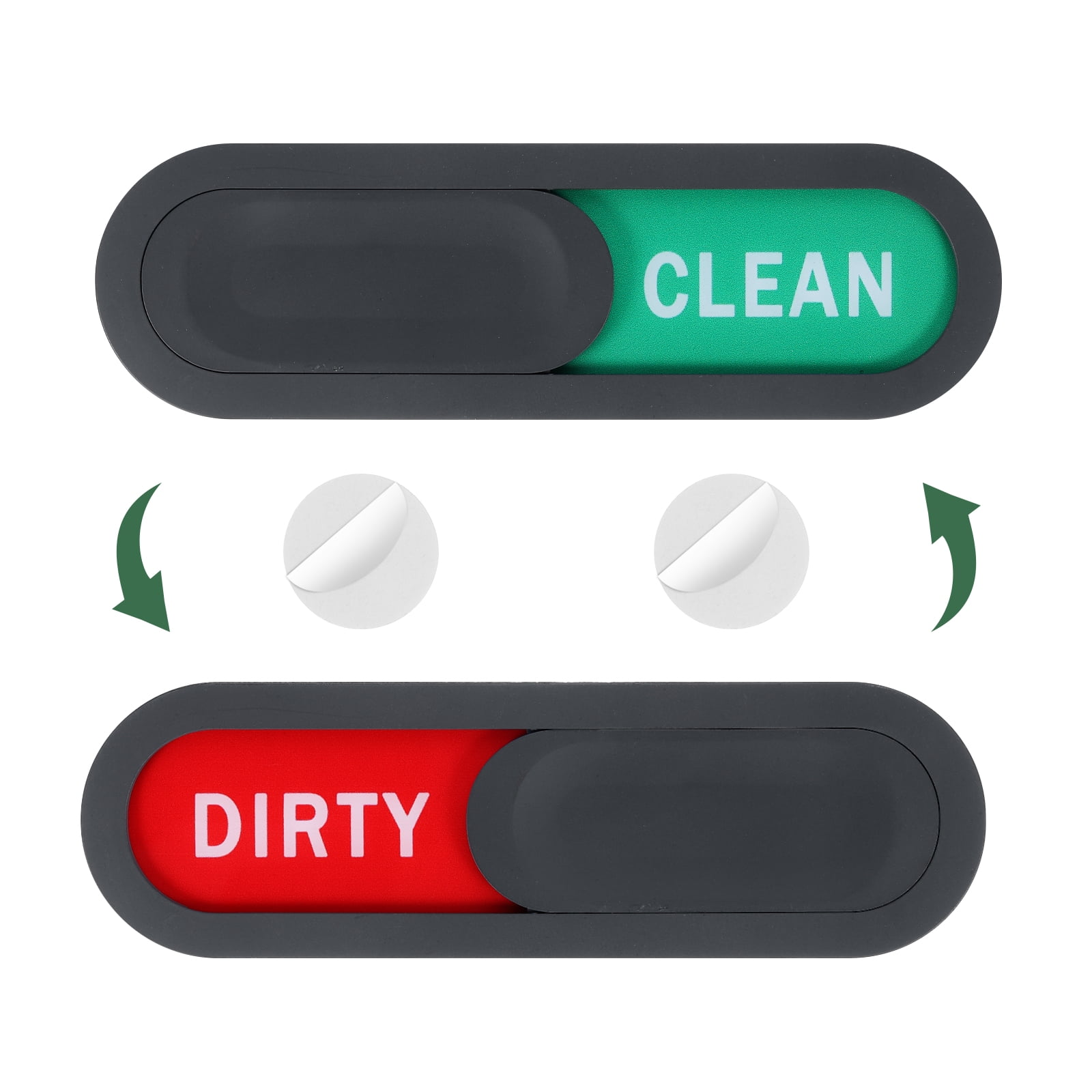 Unique Bargains Dishwasher Magnet Clean Dirty Sign for Kitchen Hotel Use Gray