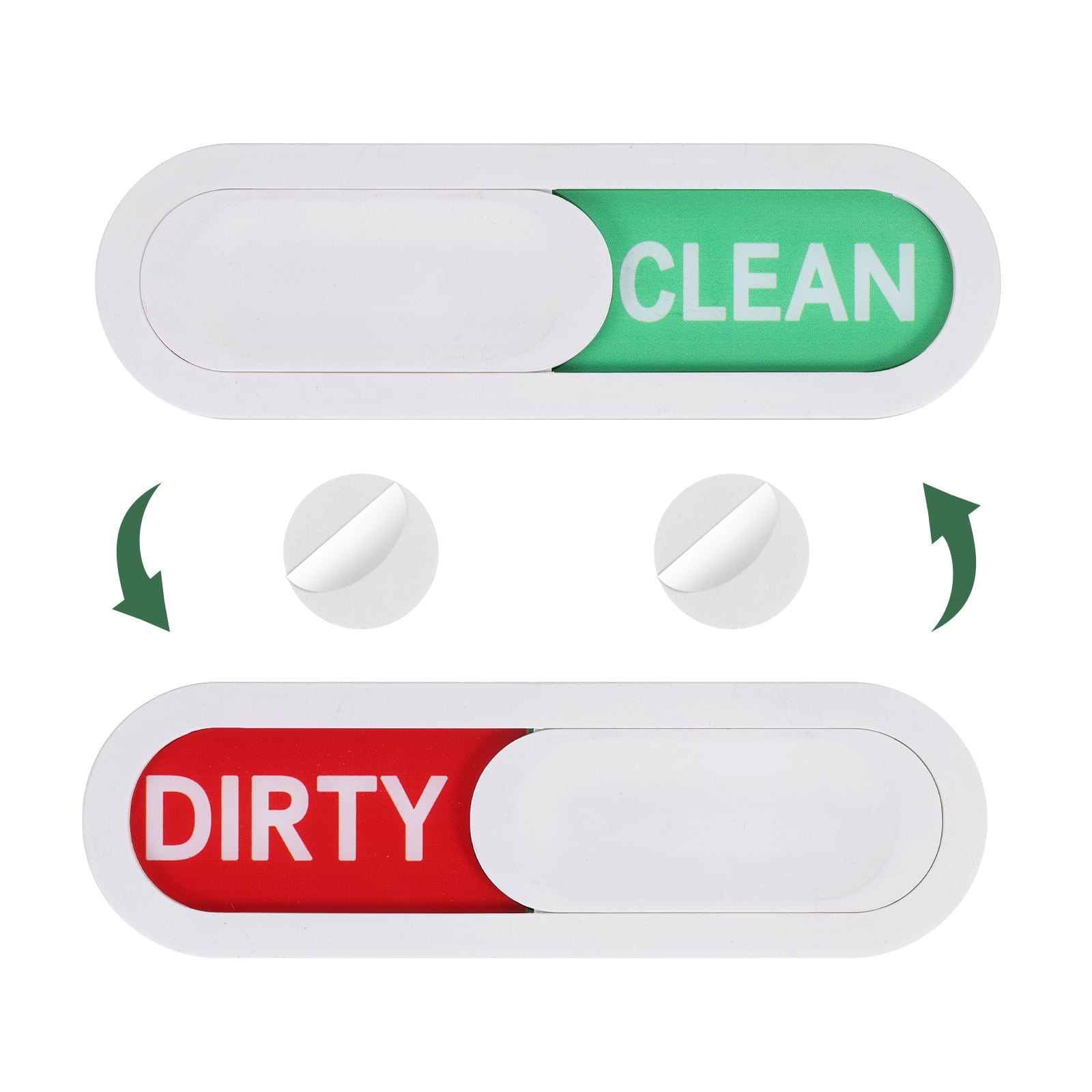 Unique Bargains Dishwasher Magnet Clean Dirty Sign for Kitchen Hotel Use White
