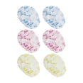 thumbnail image 1 of Unique Bargains Disposable Polkadot Shower Cap 6 Pcs Multicolor Flower, 1 of 5
