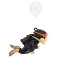 thumbnail image 1 of Unique Bargains Diver Aquarium Decorations Floating Diver Fish Tank Decorations Fun Floating Fish Decor Black 1 Set, 1 of 7