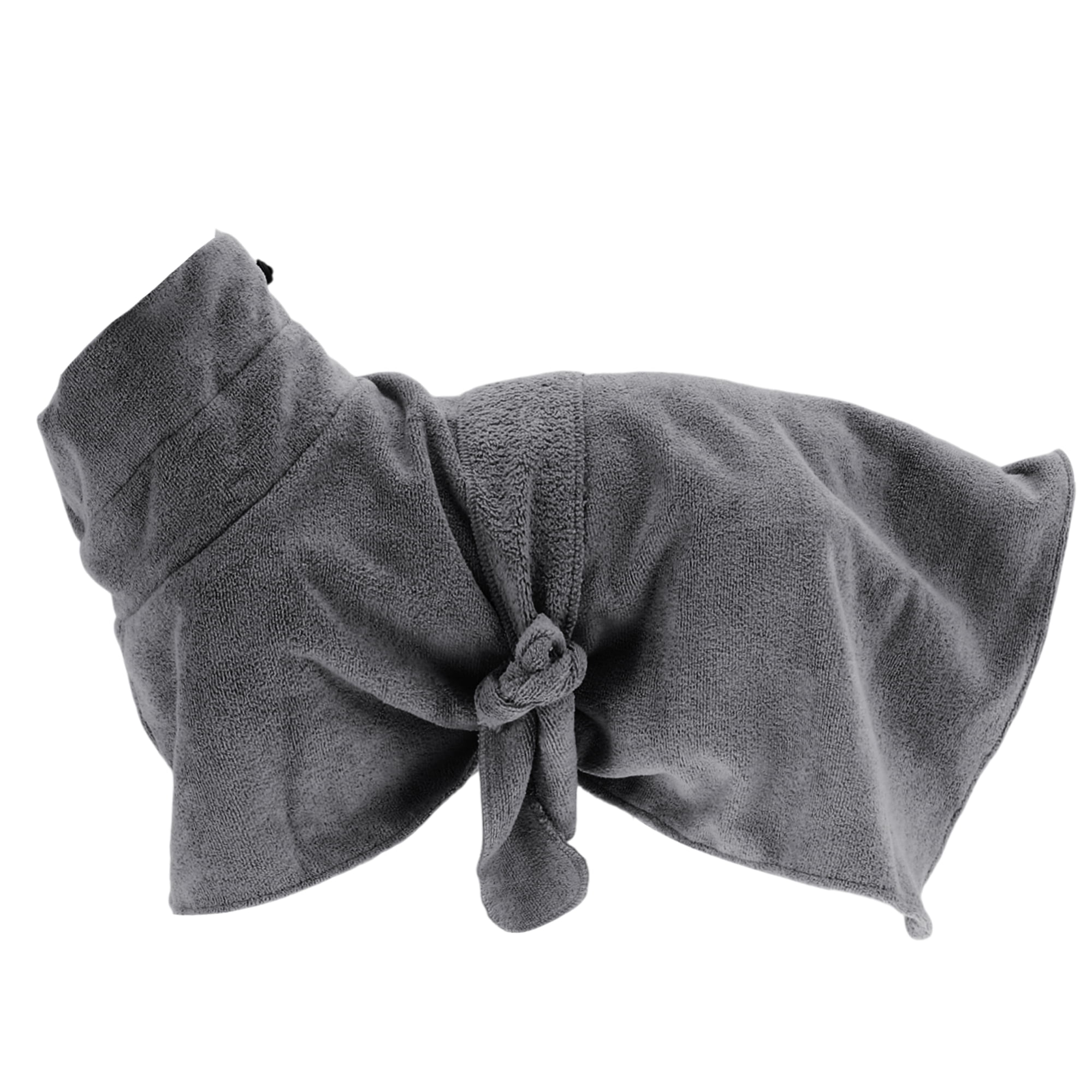 Unique Bargains Dog Bathrobe Drawstring Pet Towel Soft Coat