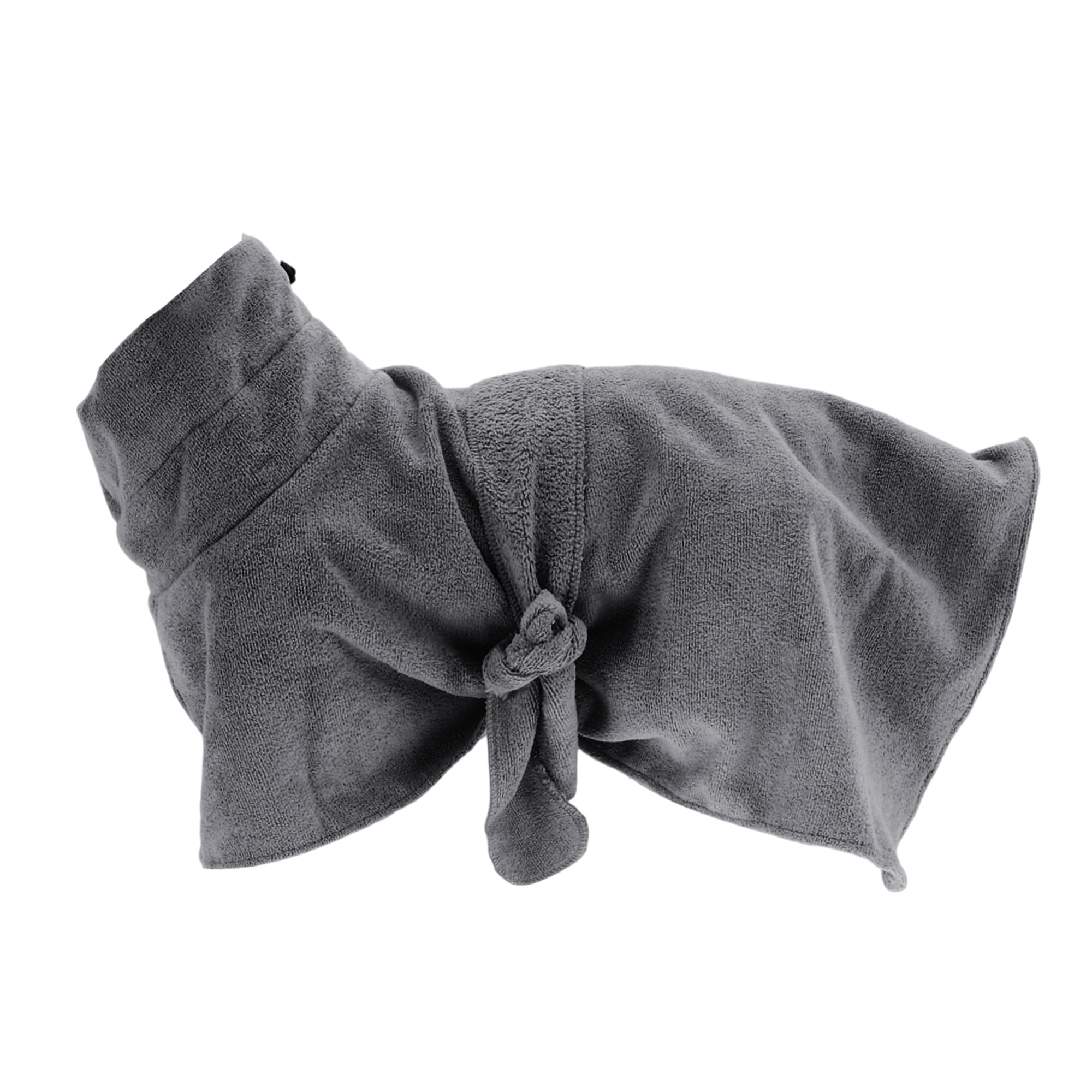 Unique Bargains Dog Bathrobe Soft Dog Towel Absorbent Dog Coat Bath Robe XS Gray