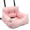 thumbnail image 1 of Unique Bargains Dog Car Seat Adjustable Straps Dog Booster Seat for Small Medium Large Dogs and Cats Pet for Car Pink, 1 of 7