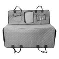 thumbnail image 1 of Unique Bargains Dog Car Seat Cover for Back Seat Waterproof Hammock with Mesh Window Pockets Nonslip Washable Gray, 1 of 7