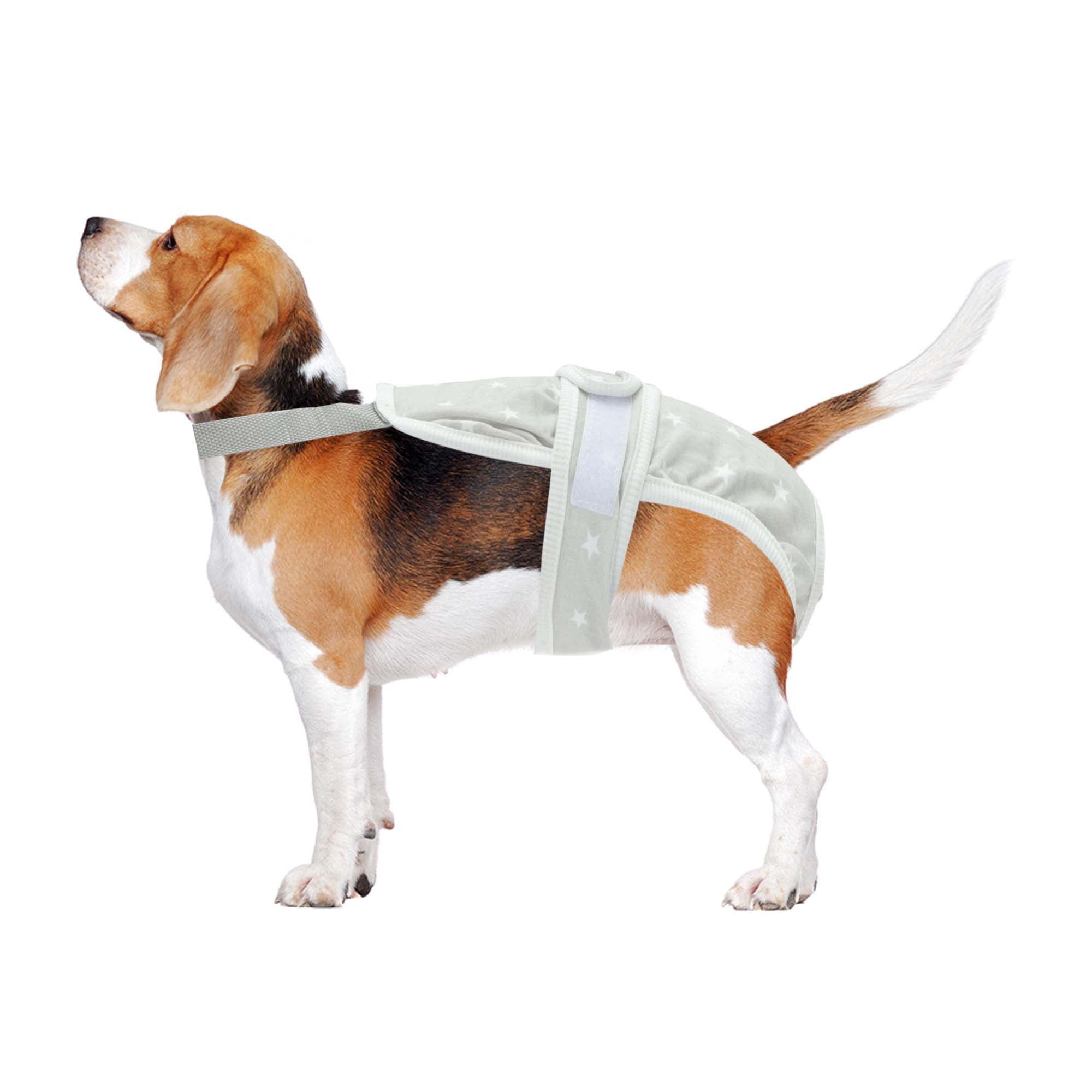 Unique Bargains Dog Diapers for Female Dogs Washable Reusable Pants Gray S