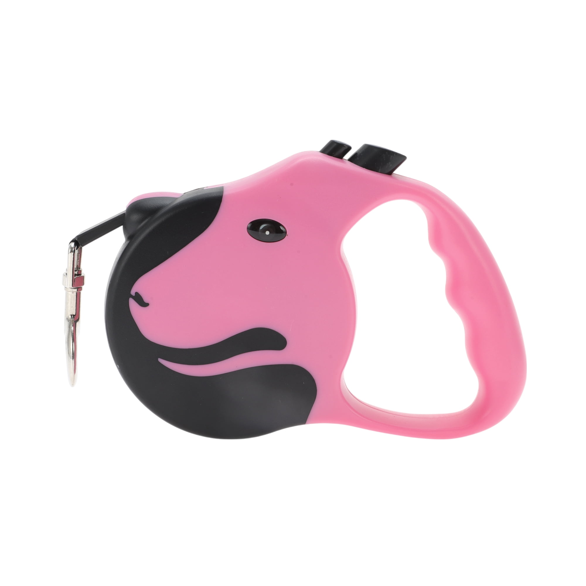 Unique Bargains Dog Face Pet Leash for Dogs and Puppies Soft Handle Pink 16.4ft