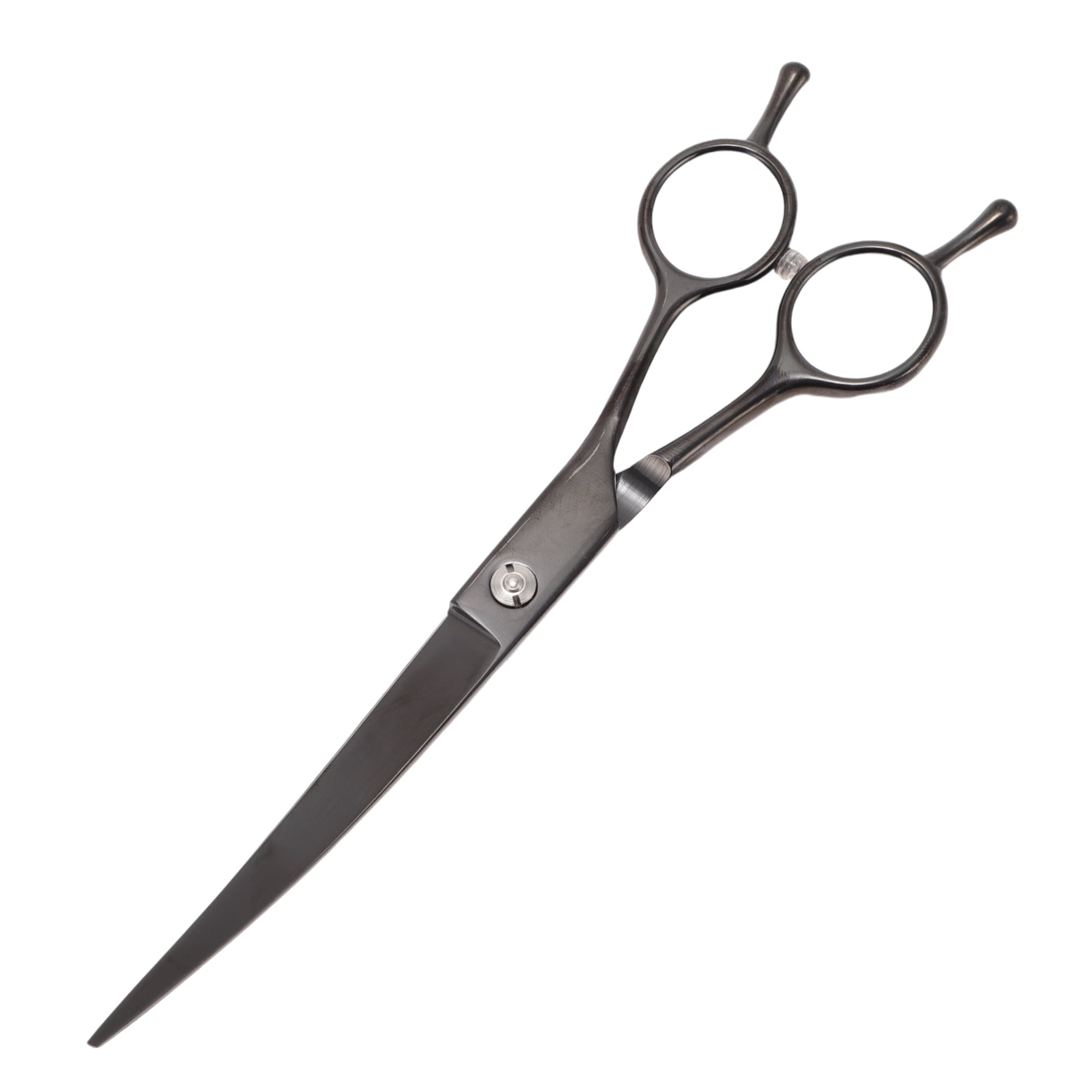 Unique Bargains Dog Grooming Scissors with Curved Design Black
