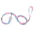 thumbnail image 1 of Unique Bargains Dog Leash Nylon Double Handle Elastic Rope for any Dogs Blue Pink, 1 of 5