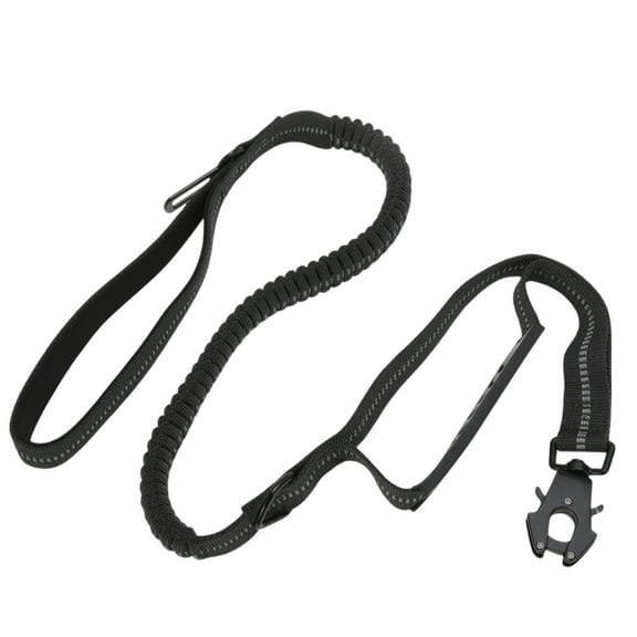 Unique Bargains Dog Leash Shock Absorbing Dog Leash with Padded Handles Heavy Duty Dog Leash Reflective Dog Leash Dog Leash for Medium Large Dogs Black