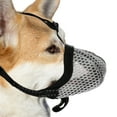 thumbnail image 1 of Unique Bargains Dog Muzzle Muzzle for Small Dog Breathable Soft Muzzle Reflective Adjustable Basket Muzzle with Air Mesh X-Small Grey, 1 of 7