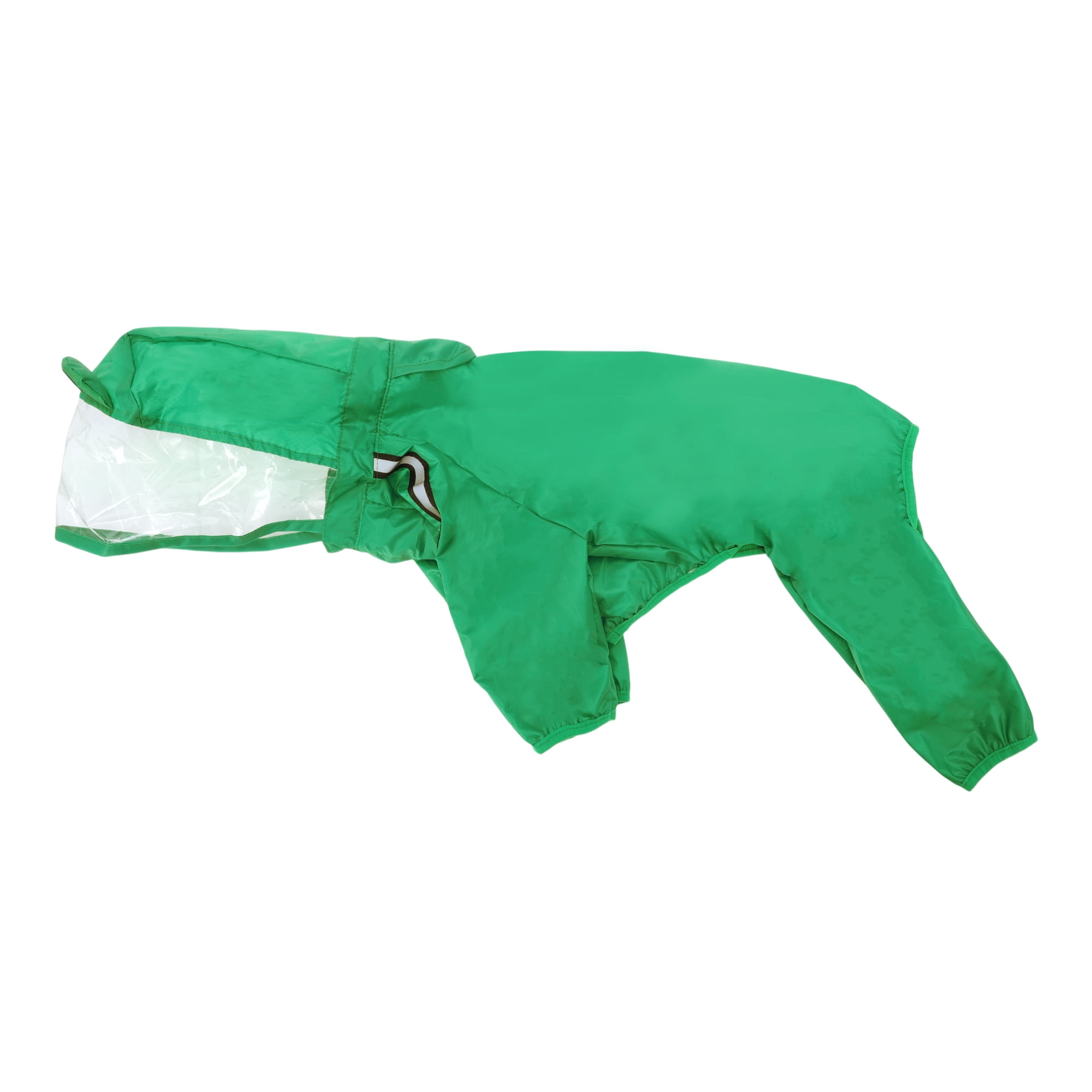 Unique Bargains Dog Raincoat Full Coverage Waterproof with Reflective Strip L Size