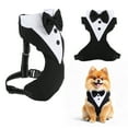 thumbnail image 1 of Unique Bargains Dog Tuxedo for Wedding Pet Tuxedo Suit with Bow Tie Pet Costumes for Small Dogs Formal Party Attire for Halloween Christmas Small Black White, 1 of 7