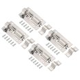 thumbnail image 1 of Uxcell Door Barrel Bolt Latch 2 inch 4 Pack Stainless Steel Security Latch Sliding Lock Silver Tone, 1 of 5
