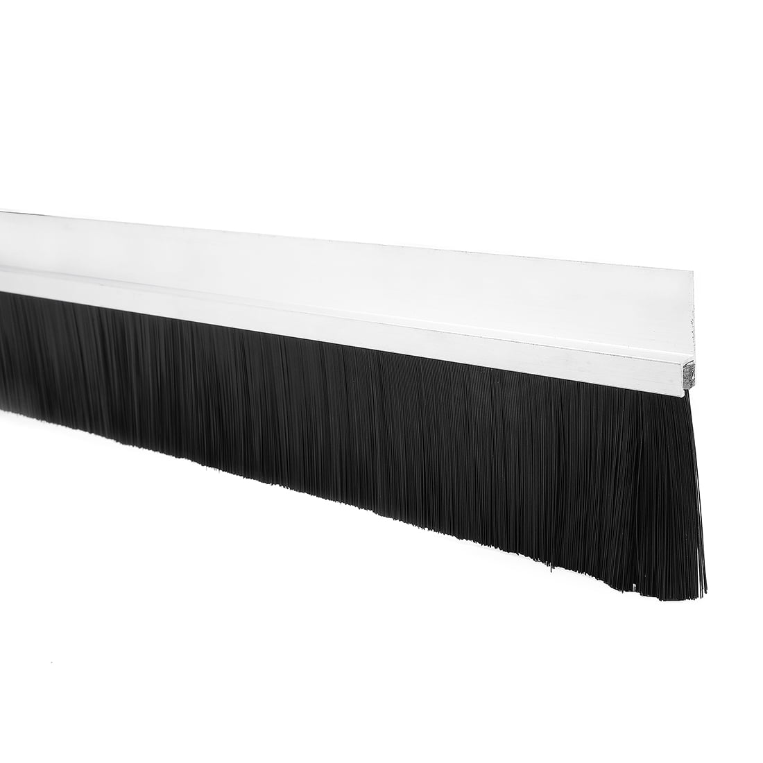 Unique Bargains Door Brush Bottom Sweep h-Shape Aluminum Alloy Holder 39.37" x 3.07"