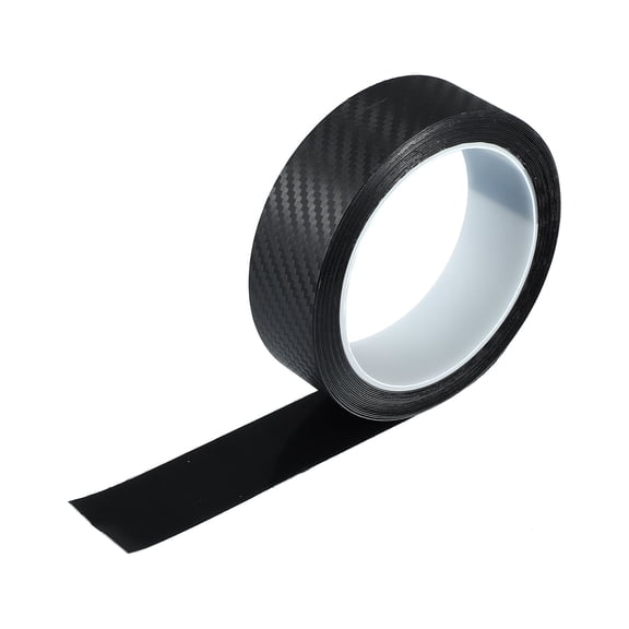 Unique Bargains Door Edge Guard Sticker for Car Sill Carbon Fiber Pattern Black 3cm x 3Meter 1Pcs