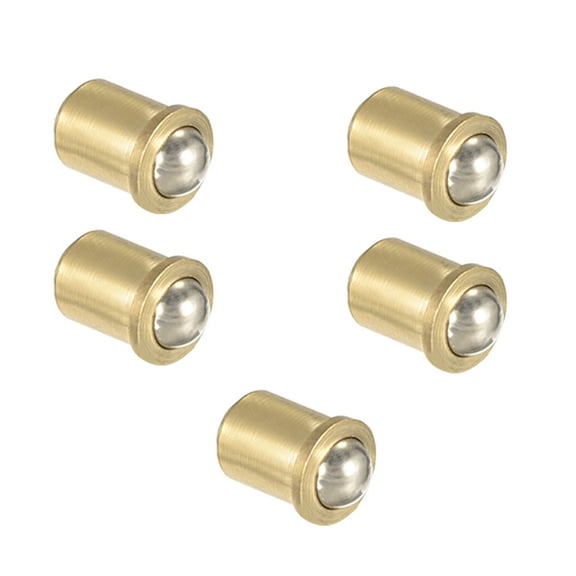 Unique Bargains Door Furniture Closet Drawer 5mm Dia Brass Ball Catch Latch Catcher 5Pcs