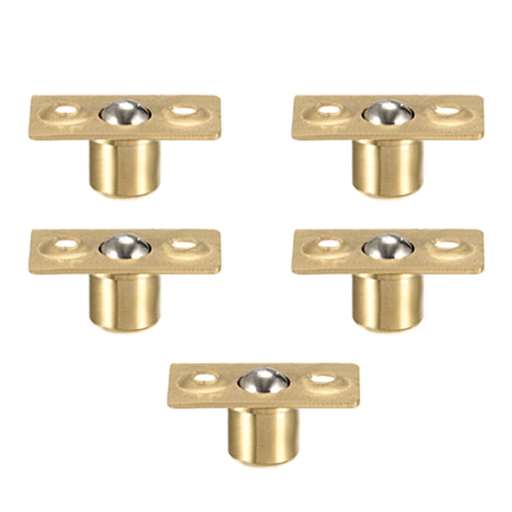 Unique Bargains Door Furniture Closet Drawer 8mm Shaft Dia Brass Ball Catch Latch Catcher 5 Sets
