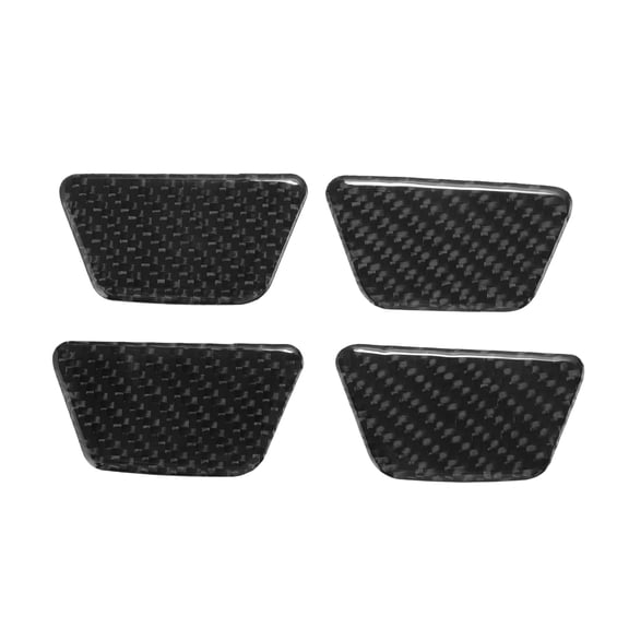 Unique Bargains Door Handle Bowl Cover Trim for Audi A4 2009-2016 Car Door Handle Cup Scratch Protector Inner Door Cup Car Handle Protector Carbon Fiber 4 Pcs