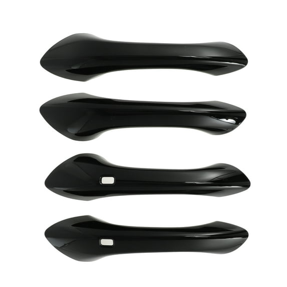 Unique Bargains Door Handle Cover Protector for Chevrolet Trax 2024-2025 Exterior Door Handle Cover with Smart Keyhole Glossy Black