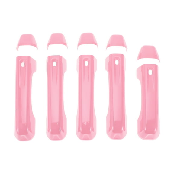 Unique Bargains Door Handle Cover Trim for Jeep Wrangler JL JLU 2018-2021 Durable Tailgate Handle Cover Pink 1 Set