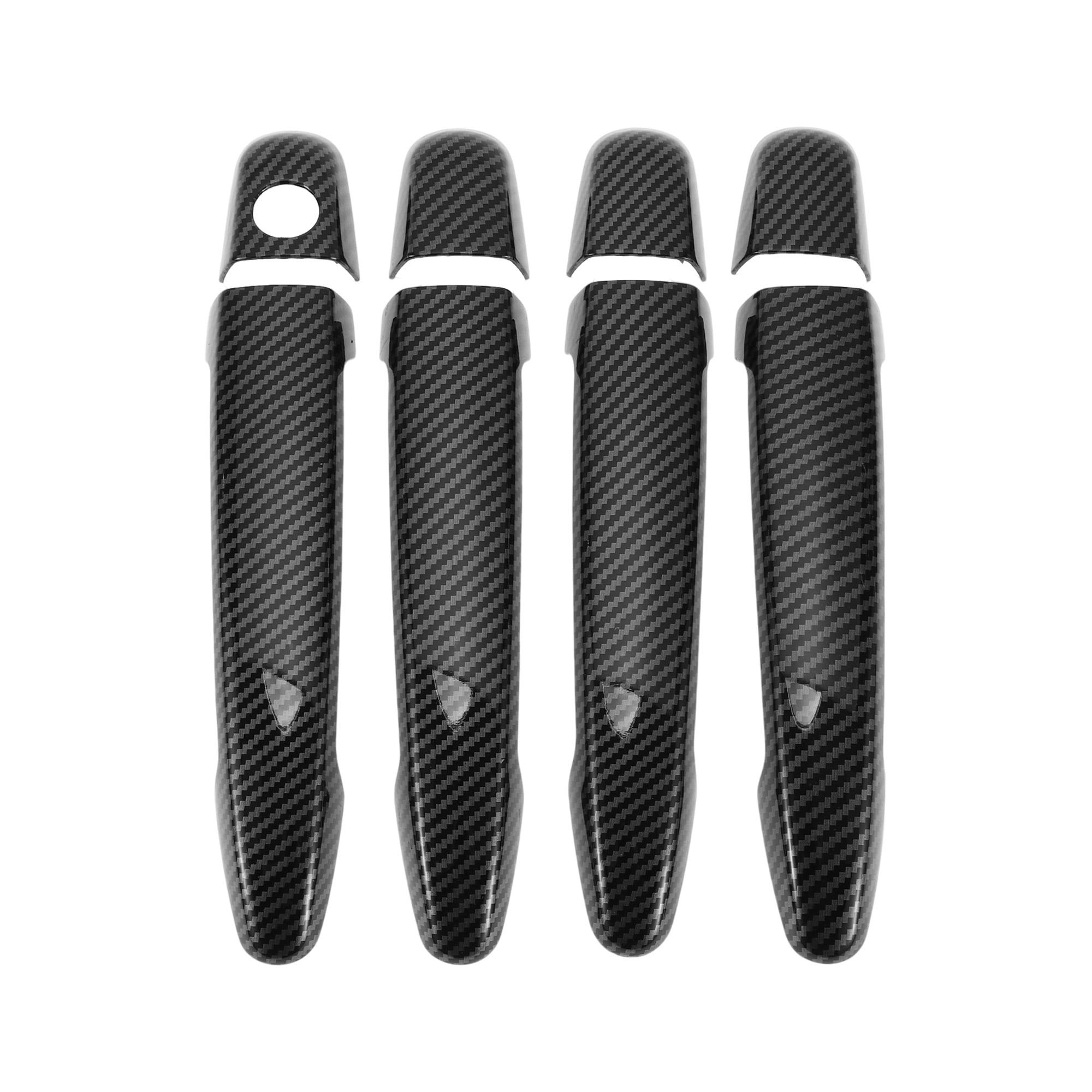 Unique Bargains Door Handle Cover Trim for Toyota Highlander 2008-2013 Black ABS