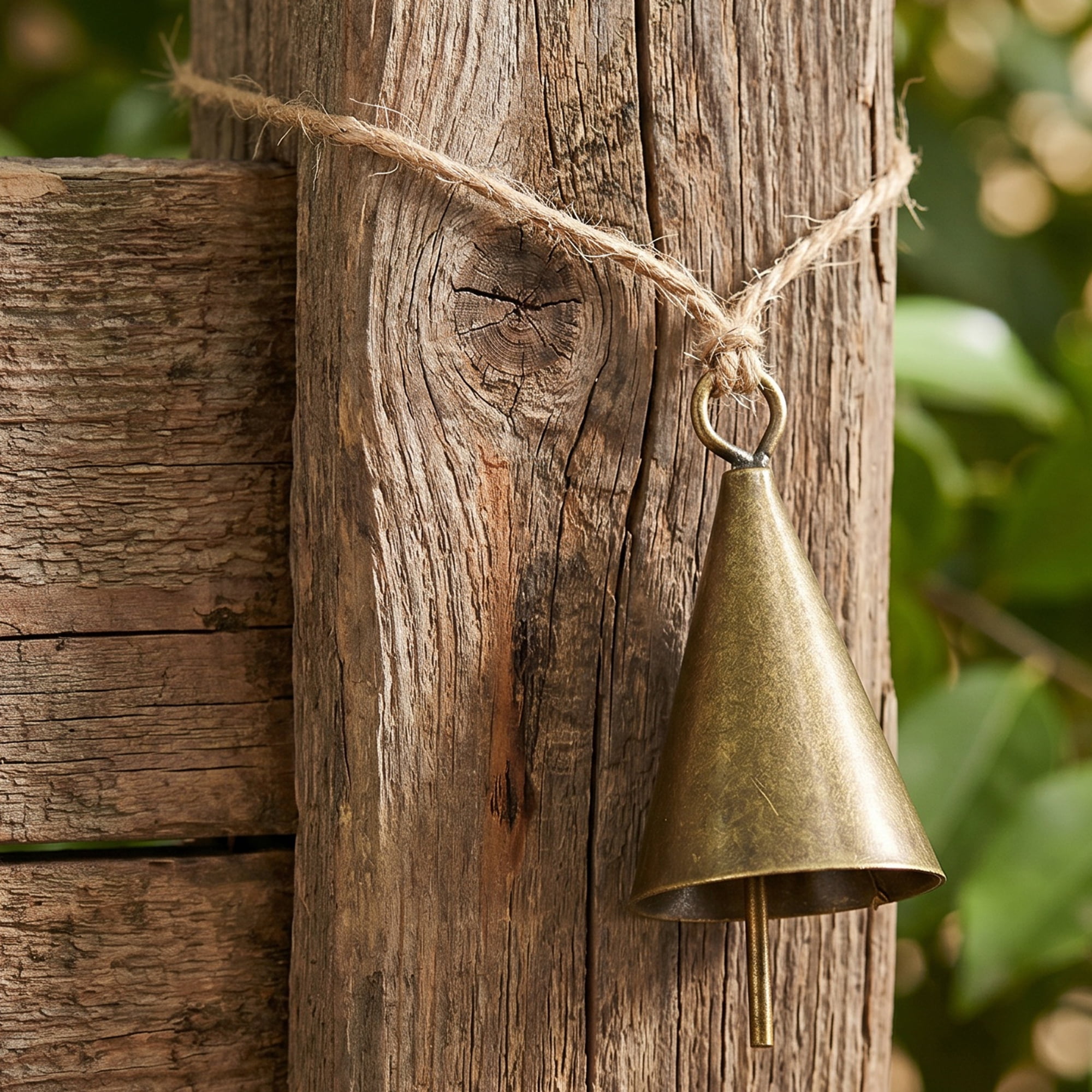 Unique Bargains Door Knob Protection Rustic Iron Cow Bell Bronze 0.9" x 0.9" x 1.8"