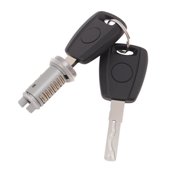 Unique Bargains Door Lock Cylinder 1 Lock 2 Keys for Fiat DOBLO Box Body/MPV 2001-2010 for Fiat DOBLO MPV (119_, 223_) 2001-2009 Front Left/Front Right No.71771348
