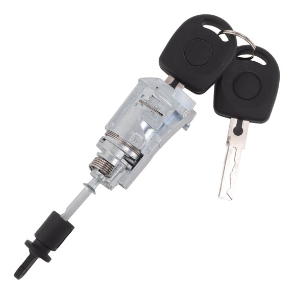 Unique Bargains Door Lock Cylinder 2 Key for Audi Q5 8RB 2.0L 3.0L 3.2L 2008-2017 Front Left Ignition Switch Lock Key No.8R1837167B Car Switch Cylinder & Keys