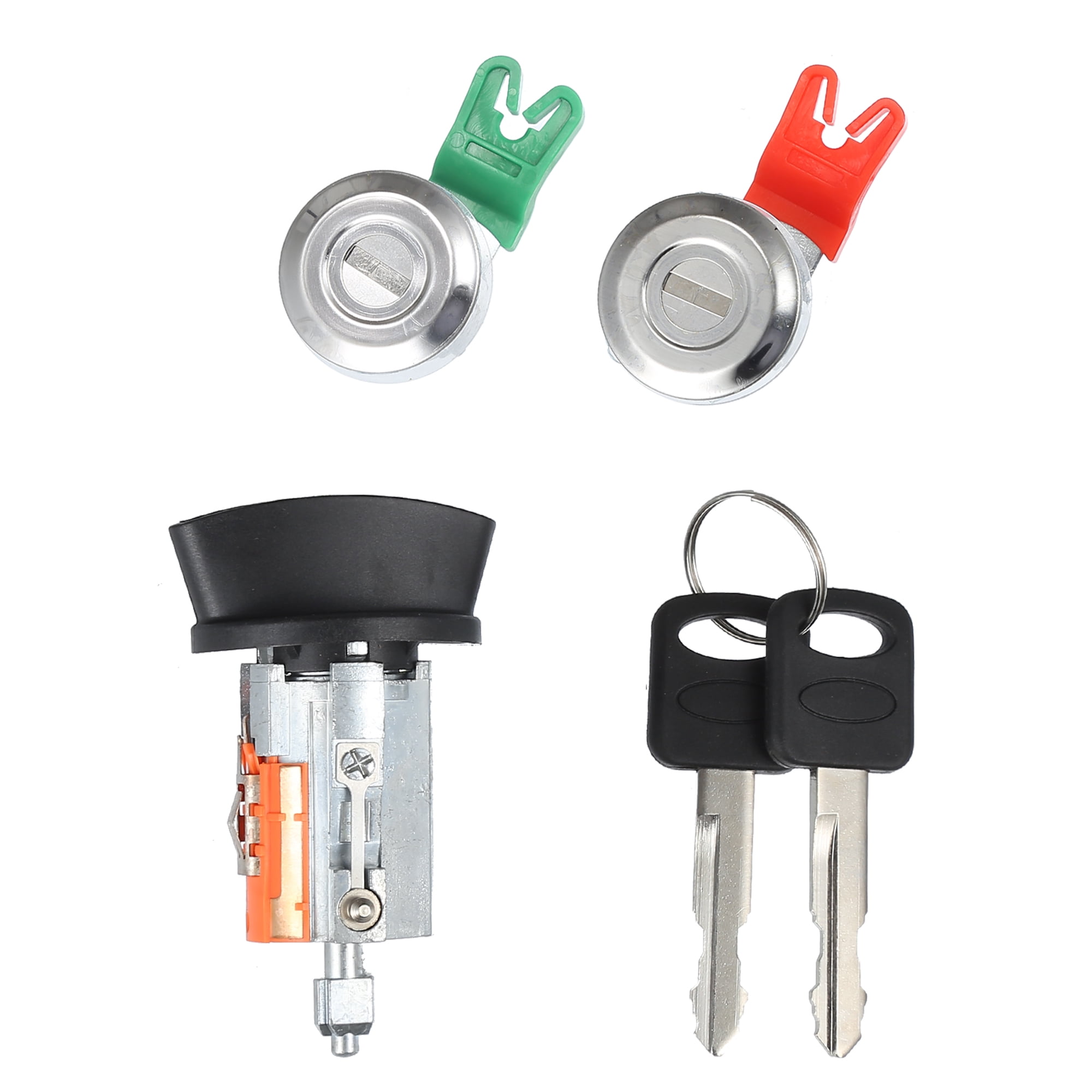 Unique Bargains Door Lock Cylinder Ignition Switch Assembly for Ford E150 E250 E350