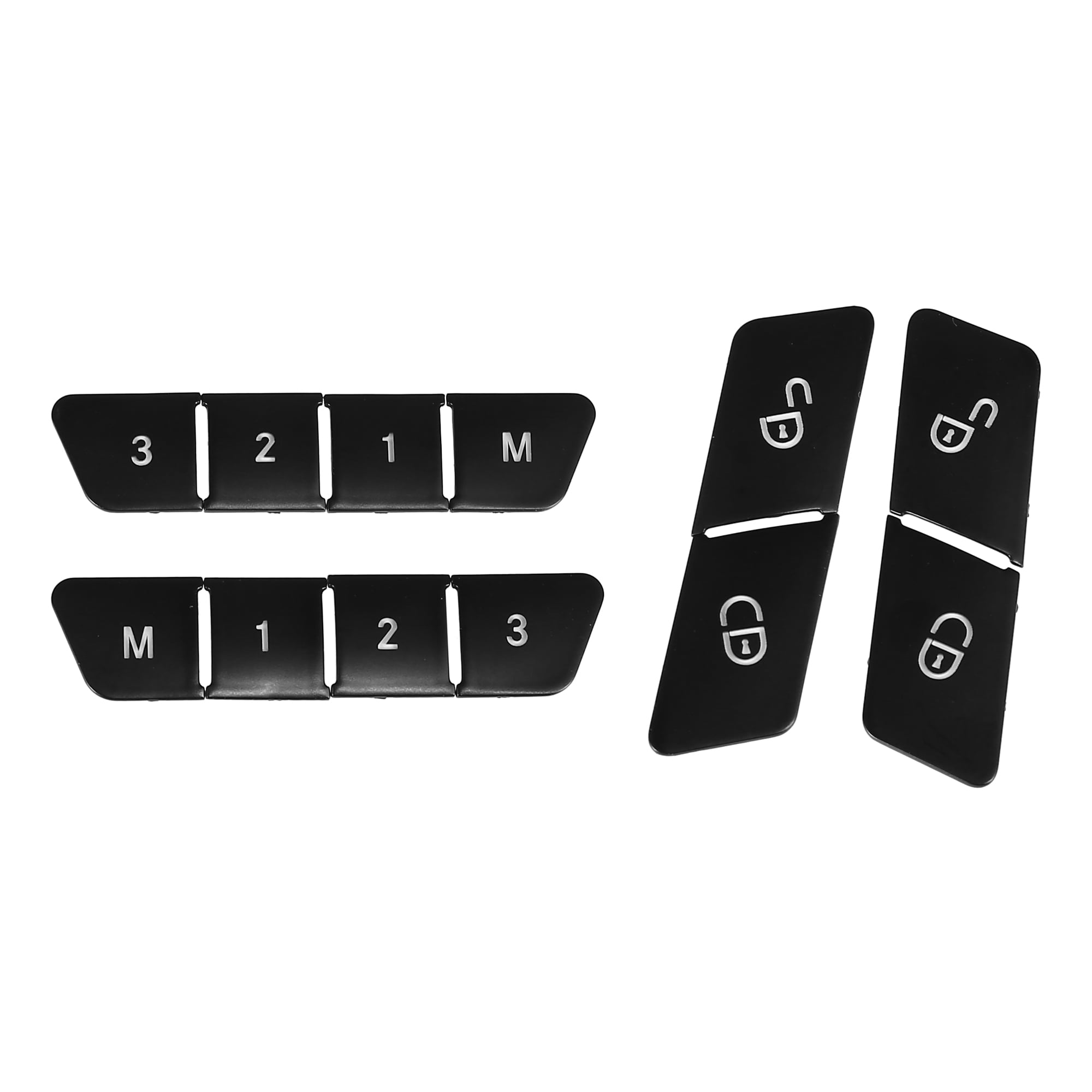 Unique Bargains Door Lock Unlock Switch Seat Button Cover Sticker Set ...
