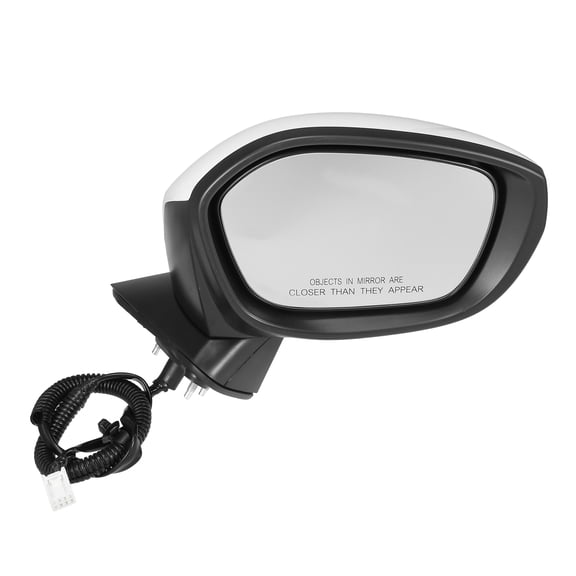 Unique Bargains Door Mirror Assembly Right Side for Honda Civic 2022-2023 Power Glass Non-Heated Manual Folding White