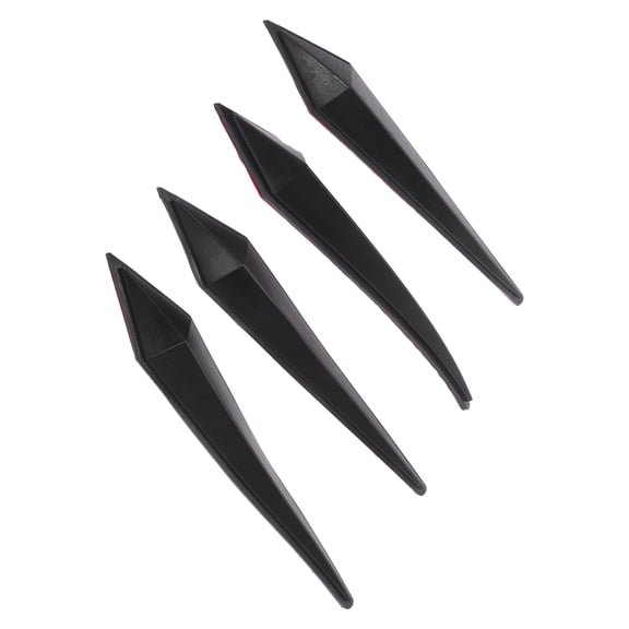Unique Bargains Door Mirror Bumper Guard Exterior Door Trim Car Protection Sticker for Car Vehicle RV 4 Pcs Black