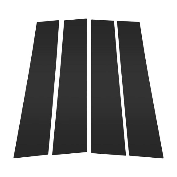 Unique Bargains Door Pillar Window Trim Anti Scratch Sticker Pillar Posts Door Outer Exterior Cover for RIVIAN R1T 2022+ Black