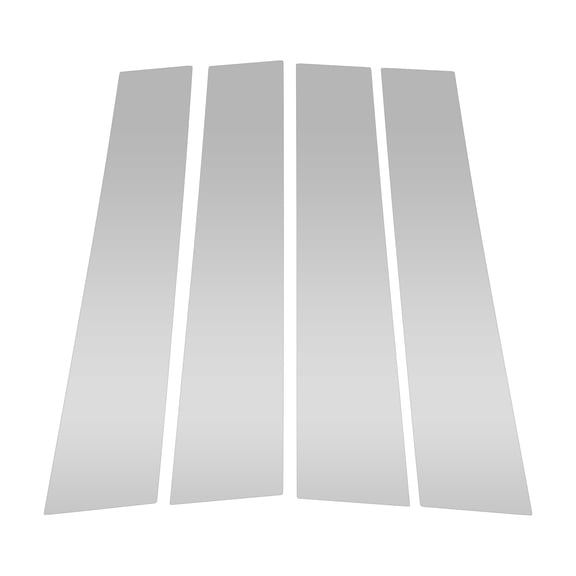 Unique Bargains Door Pillar Window Trim Anti Scratch Sticker Pillar Posts Door Outer Exterior Cover for RIVIAN R1T 2022+ Silver Tone